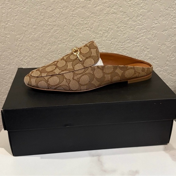 Coach Sienna Signature Slides Shoes Size 8.5 NWT - Picture 2 of 9